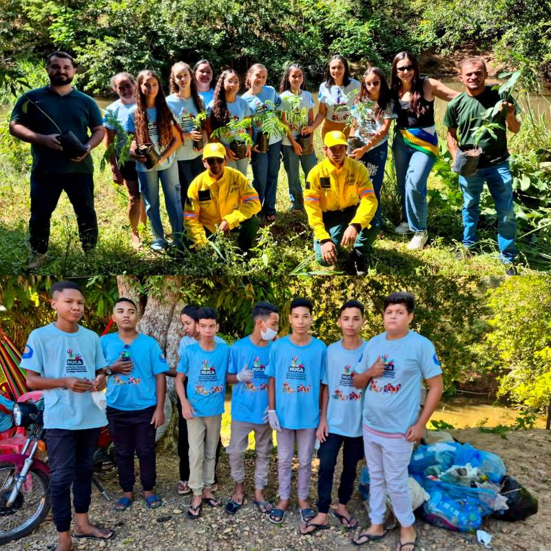 Hugo Napoleão promove ação de educação ambiental com adolescentes do NUCA -Divulgação/ASCOMHugo Napoleão promove ação de educação ambiental com adolescentes do NUCA -Divulgação/ASCOM