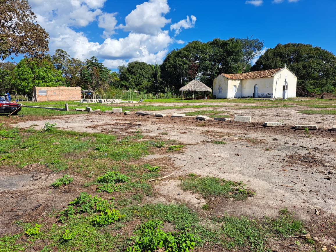 Prefeitura de São João do Arraial inicia construção de praça na comunidade Santa Rosa | Divulgação/Ascom