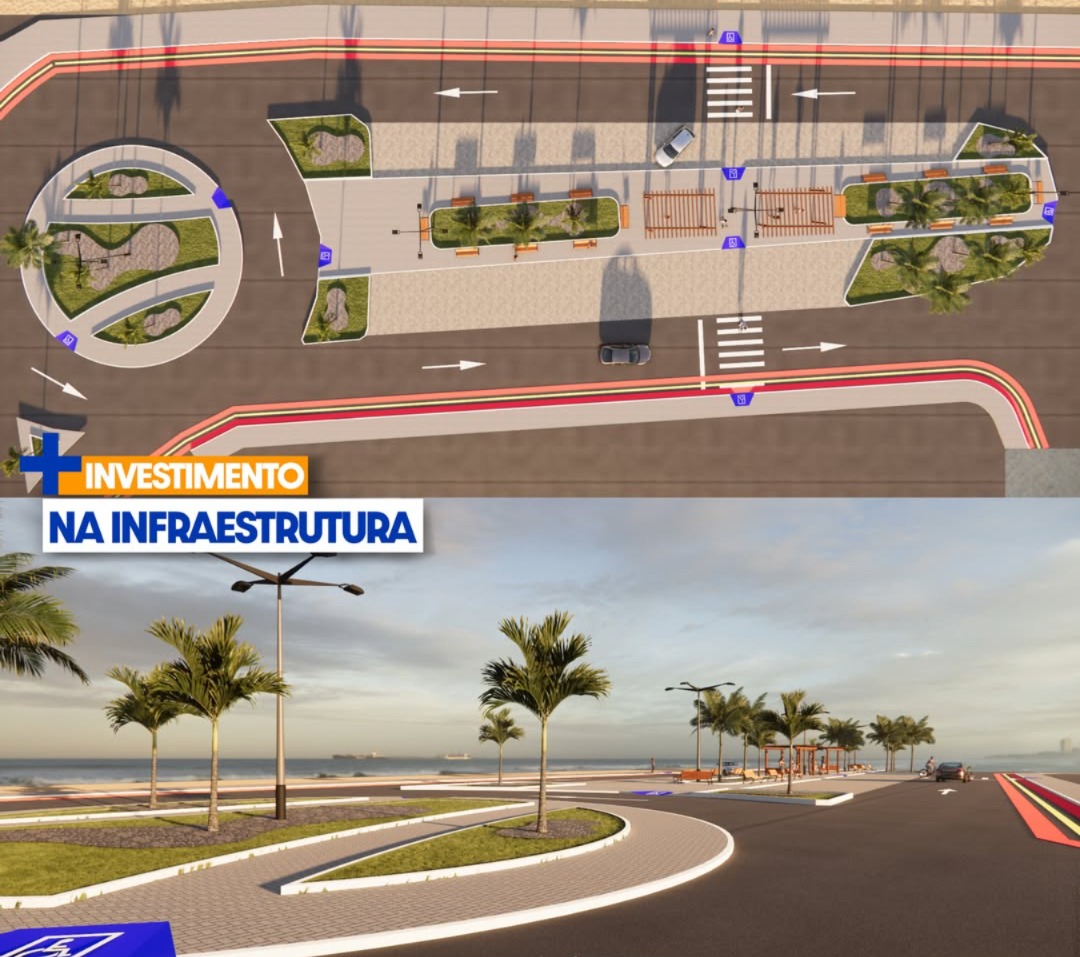 Projeto da obra de revitalização - Foto: Prefeitura de Parnaíba