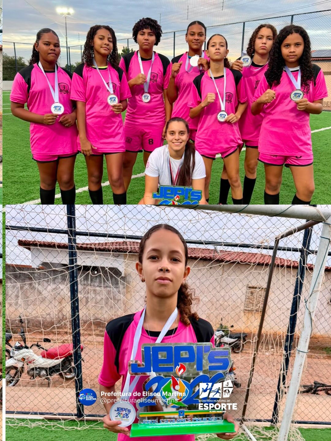 Alunas de Eliseu Martins conquistam vice-campeonato nos JEPI's 2026 - Imagem 3
