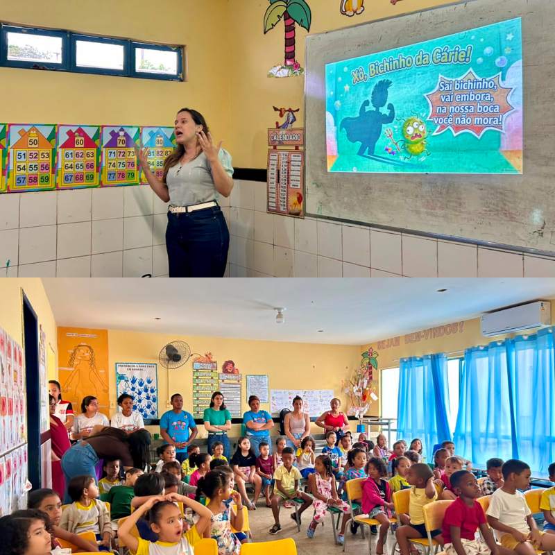 Oficina de saúde bucal para crianças da Creche Zezé Soares - Divulgação/ASCOM