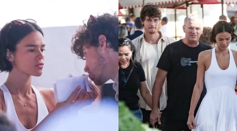 Bruna Marquezine e Shawn Mendes curtem dia de feira no Rio de Janeiro