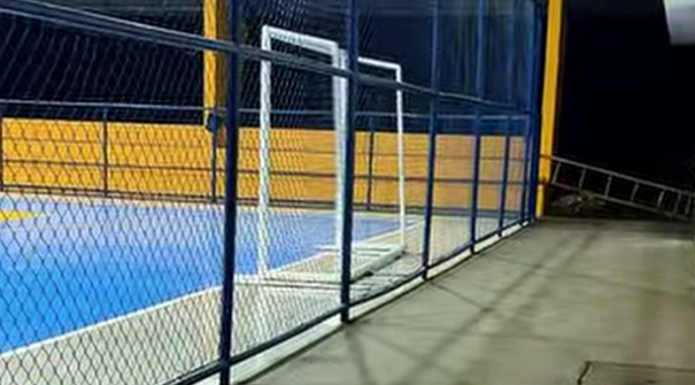 Obras do Ginásio Poliesportivo Oceone Ferreira Borges seguem em ritmo acelerado em Arraial 