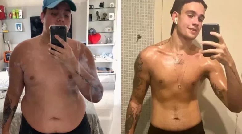 Filho de Solange Almeida celebra sete anos de bariátrica após perder 75 kg