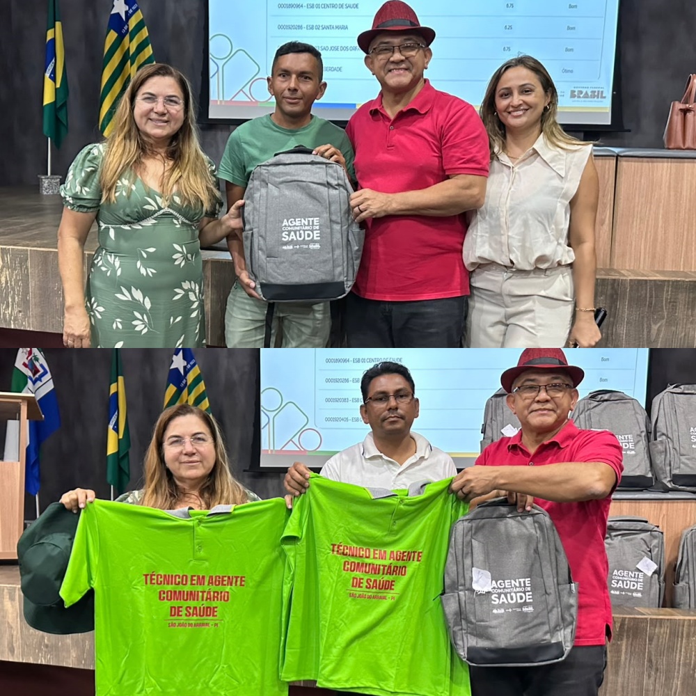 Prefeito Abdoral Melo entrega kits a agentes de saúde e de endemias em São João do Arraial - Imagem 1