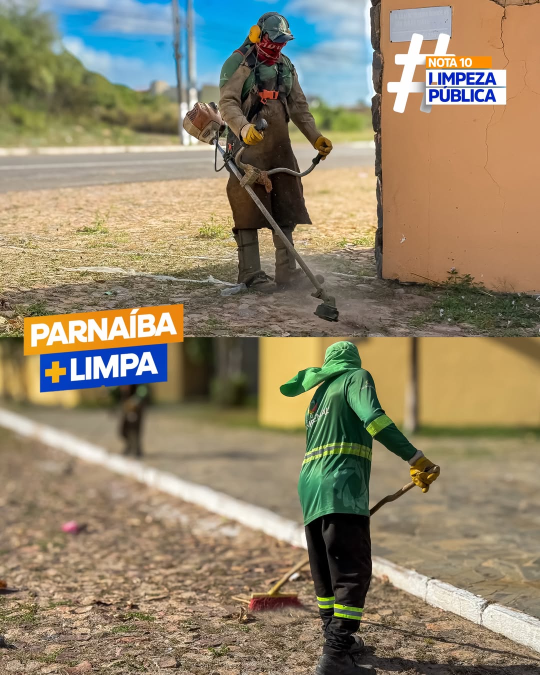 Parnaíba intensifica ações de limpeza pública - Divulgação/ASCOMParnaíba intensifica ações de limpeza pública - Divulgação/ASCOM