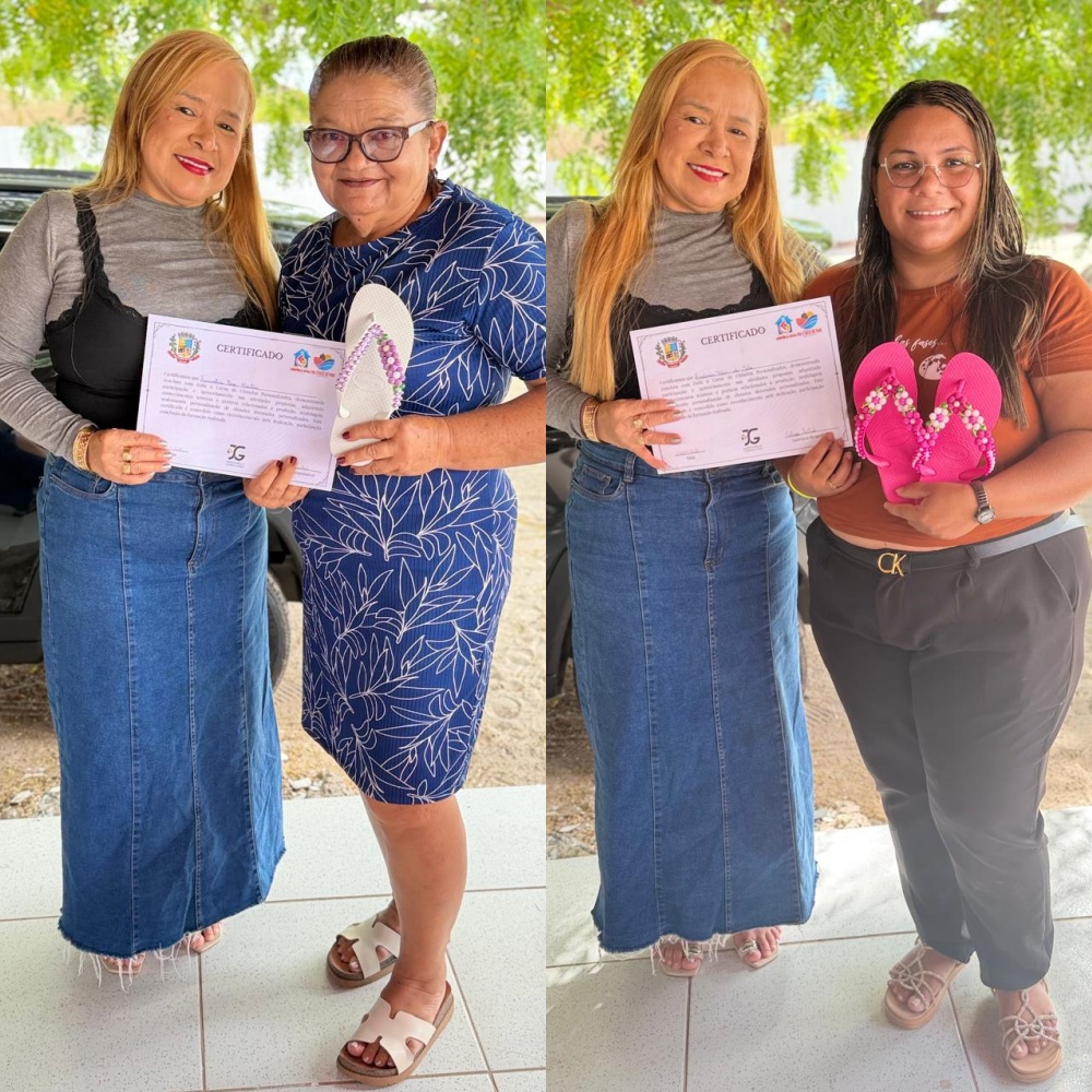 Prefeitura de Pau D’Arco do Piauí promove curso de personalização de chinelos - Imagem 2