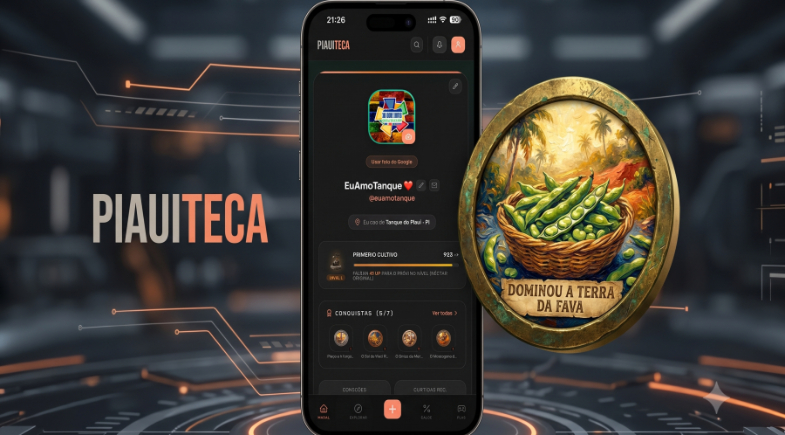 Cultura e Tecnologia: Tanque do Piauí ganha jogo exclusivo e medalha virtual na rede social PiauíTeca