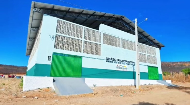 São José do Piauí reforma ginásio poliesportivo no Povoado Atalho