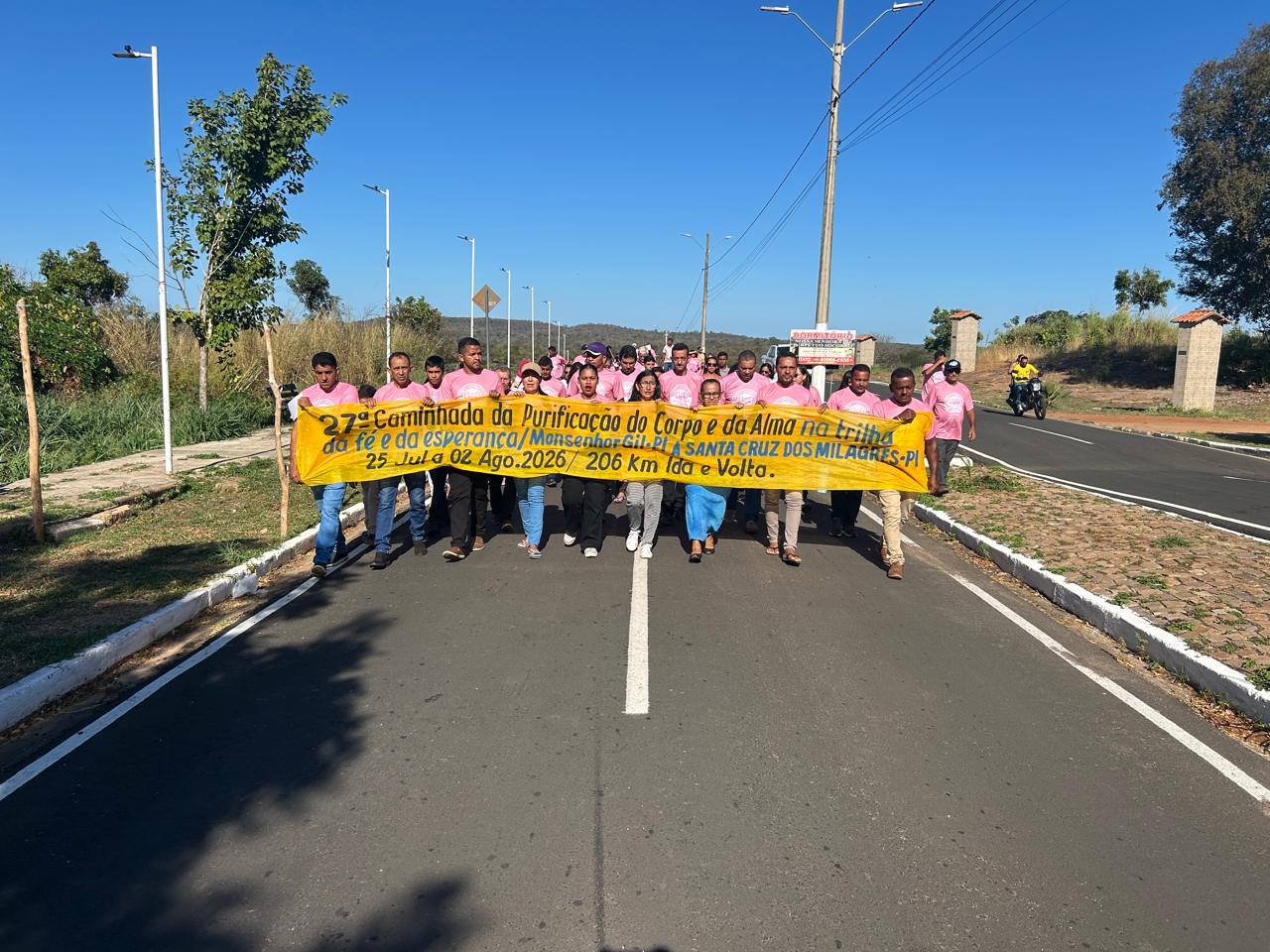 160 romeiros participam da 27ª Caminhada da Purificação entre Monsenhor Gil e Santa Cruz dos Milagres - Imagem 6