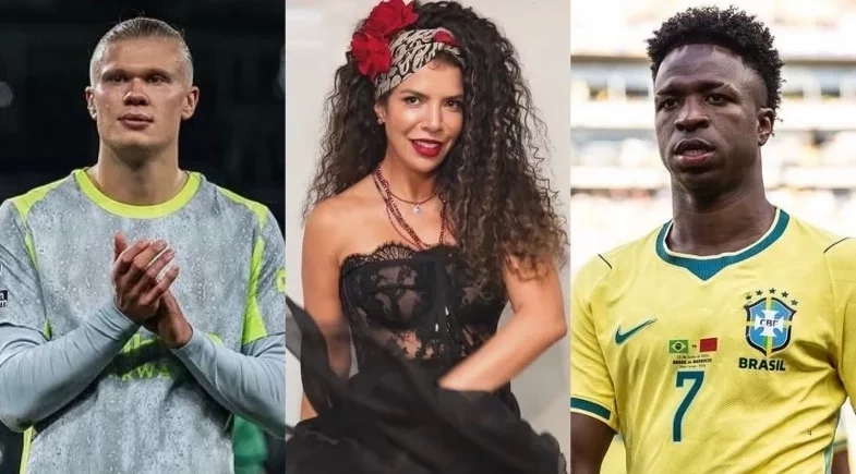 Vanessa da Mata critica memes com IA envolvendo Vini Jr. e Haaland: “De mau gosto”