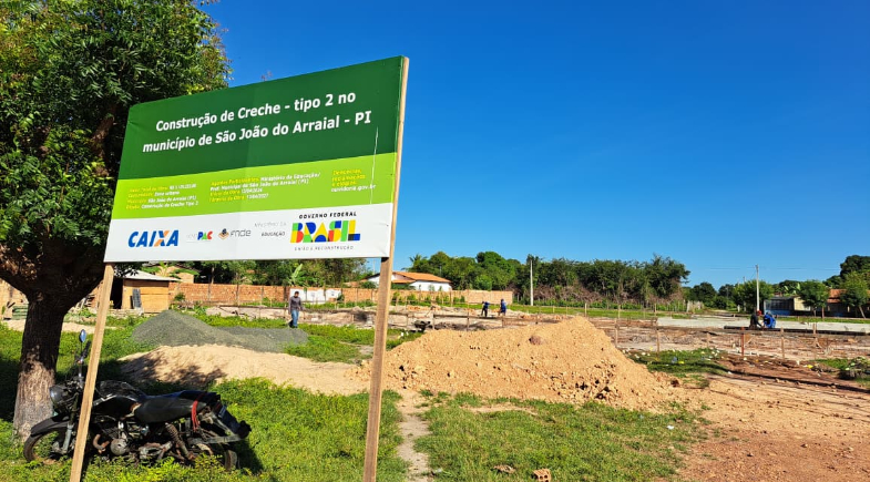 São João do Arraial investe mais de R$ 3 milhões na construção de nova creche no bairro Sossego