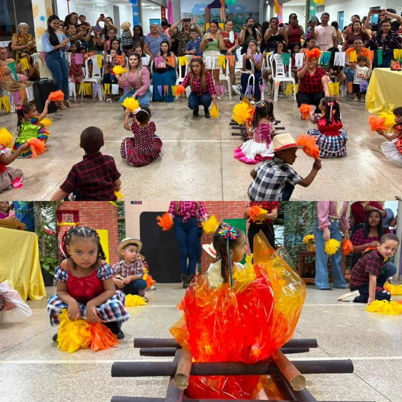 Arraiá da Creche Municipal Anna Kerolayne em Esperantina - Divulgação/ASCOMArraiá da Creche Municipal Anna Kerolayne em Esperantina - Divulgação/ASCOM