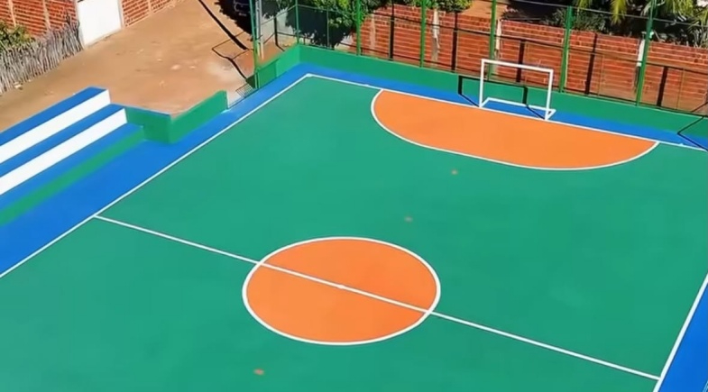 Prefeitura de Jurema conclui reforma da quadra da comunidade Cacimba do Jatobá