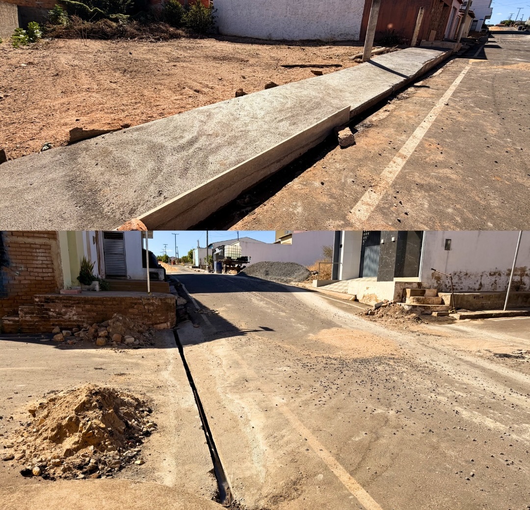 Santo Antônio de Lisboa inicia obras de calçadas e sarjetas para fortalecer infraestrutura urbana - Imagem 1