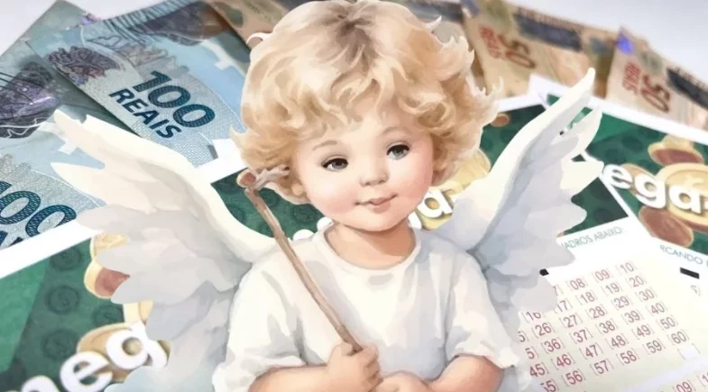 R$ 100 milhões! Anjo da guarda aponta números da sorte para apostar na Mega Sena