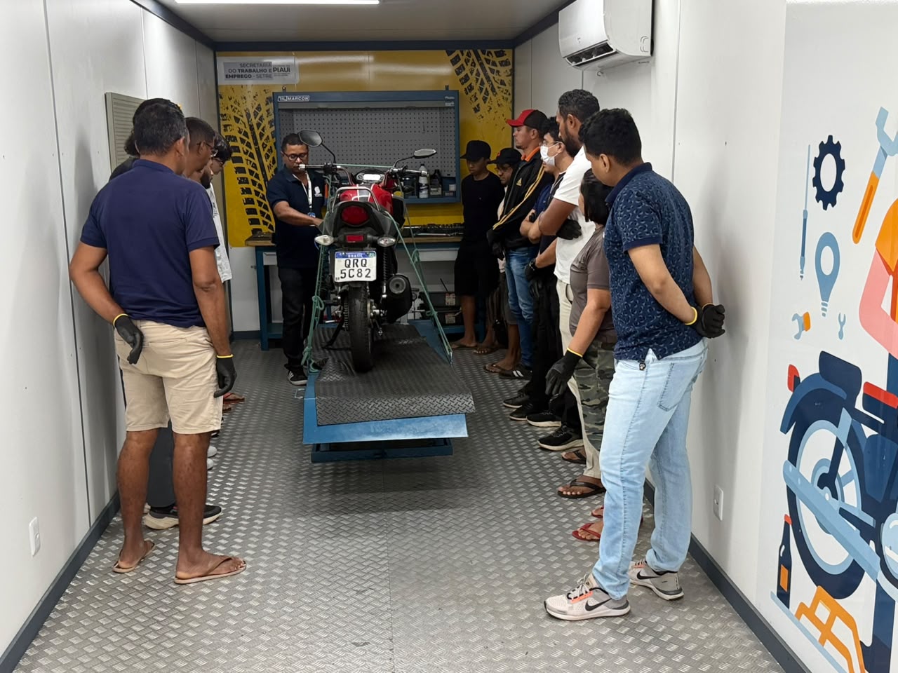 Curso gratuito de Mecânica de Motos - Divulgação/ASCOMCurso gratuito de Mecânica de Motos - Divulgação/ASCOM