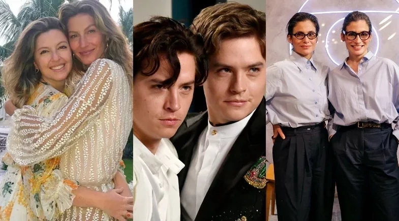 Famosos que têm irmãos gêmeos e você provavelmente não sabia; o último surpreende