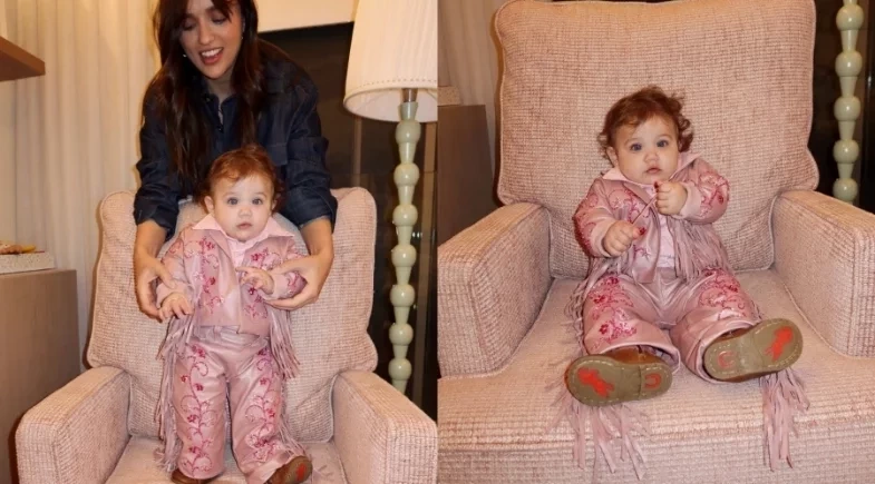 Filha de Rafa Kalimann e Nattan encanta web ao surgir de cowgirl