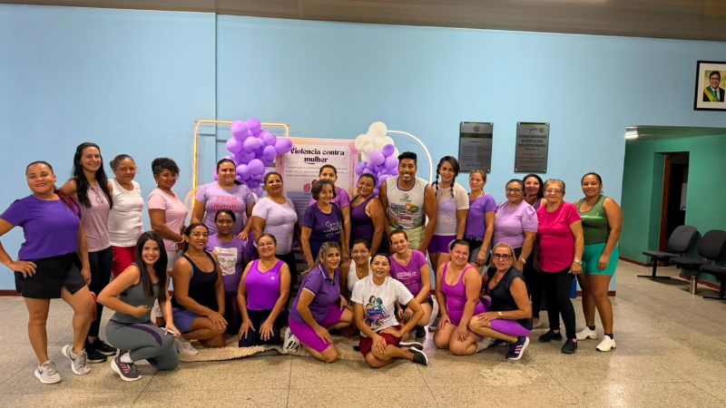 Aula de Ritmo e Dança reúne comunidade em ação do Agosto Lilás em Pimenteiras / Divulgação/Ascom
