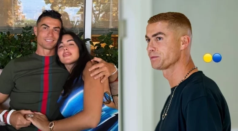 Dias após casamento, Cristiano Ronaldo surpreende ao aparecer ruivo em novos registros 