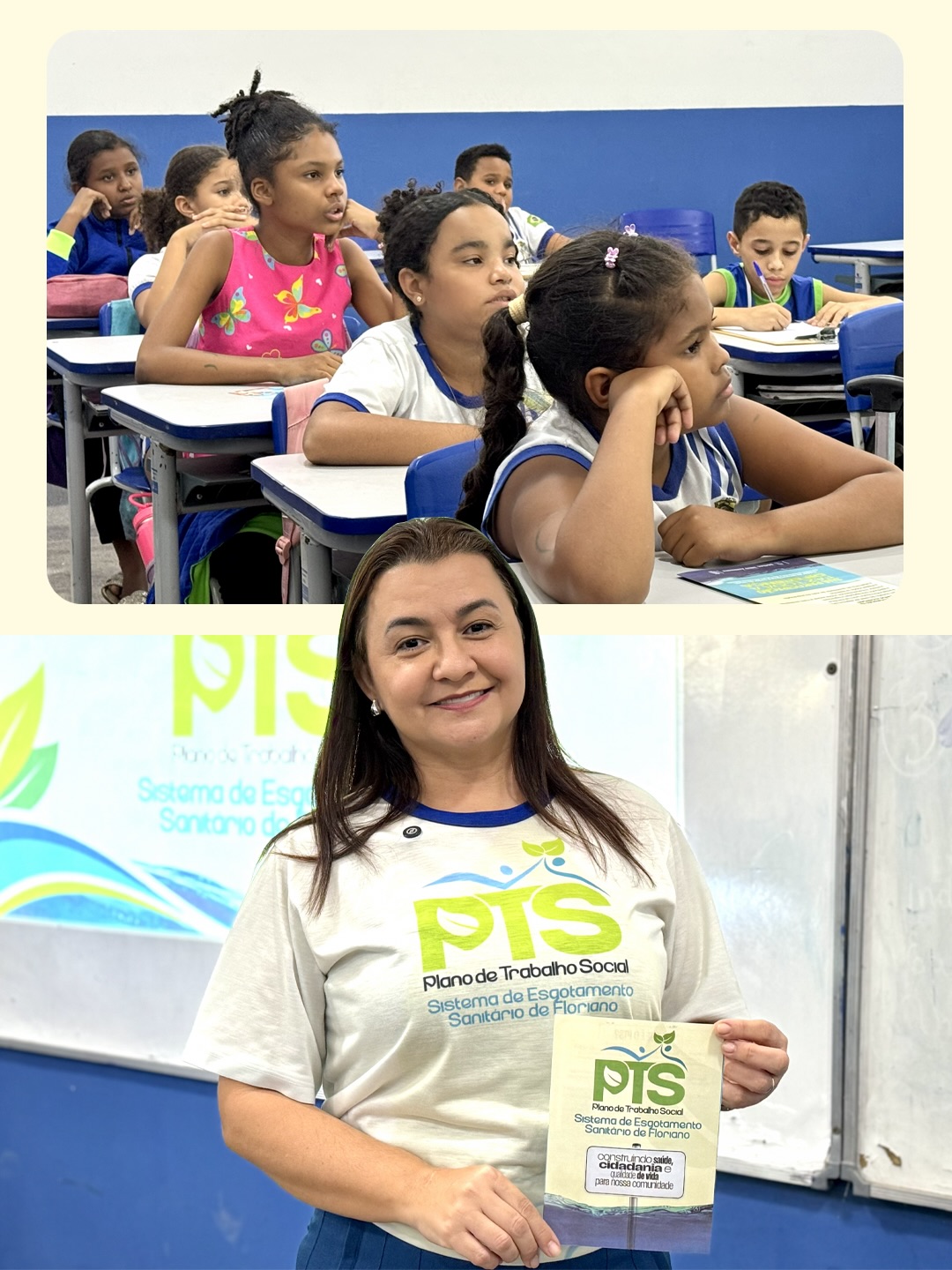 PTS leva orientações sobre saneamento a estudantes de Floriano - Divulgação/ASCOM
