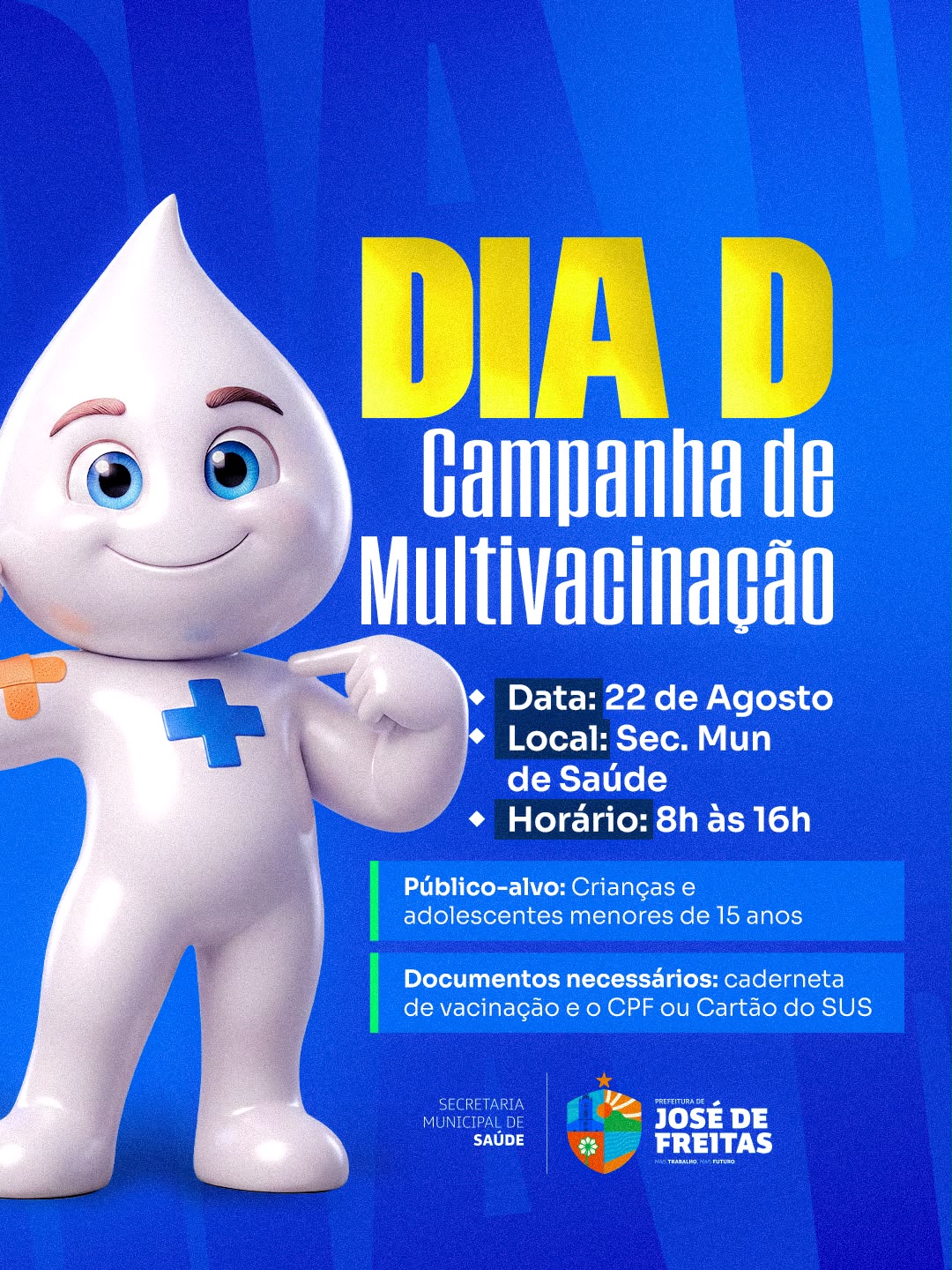 José de Freitas realiza Dia D da Campanha de Multivacinação - Divulgação/ASCOM