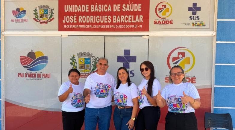 Multivacinação chega a localidades da zona rural e à UBS do Centro de Pau D’Arco do Piauí