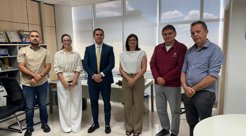 Prefeita de Colônia do Gurguéia se reúne com presidente do TCE-PI para discutir sobre Colônia Prev