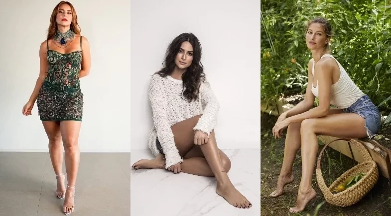 Ranking revela as famosas brasileiras com os pés mais bonitos; a última surpreende