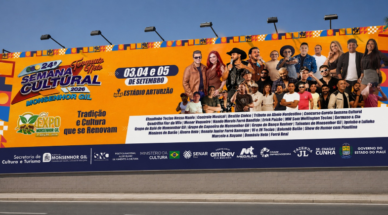 24ª Semana Cultural Torquato Neto reúne atrações locais, estaduais e nacionais em Monsenhor Gil