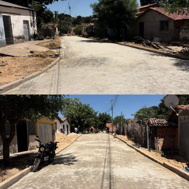 Obras de pavimentação no bairro Batista de Amorim - Divulgação/ASCOMObras de pavimentação no bairro Batista de Amorim - Divulgação/ASCOM