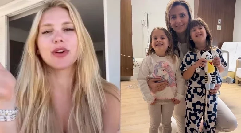 Virginia Fonseca comemora recuperação de Maria Alice e Maria Flor após cirurgia