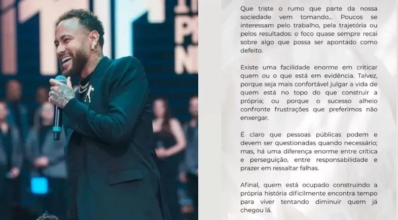 Neymar compartilha desabafo após leilão e jogo decisivo do Santos: “Perseguição”