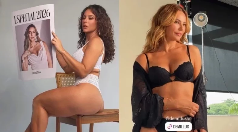 Paolla Oliveira posa de lingerie e incendeia a web:“Prepara a gente antes”
