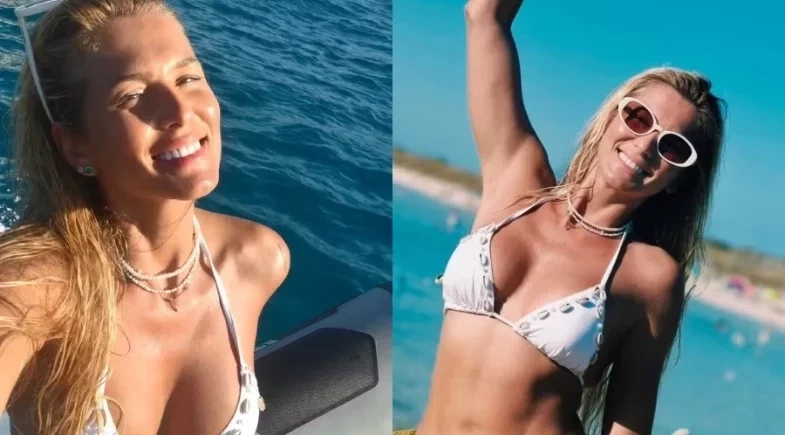 Lívia Andrade exibe bronzeado em dia de praia na Espanha; fotos!