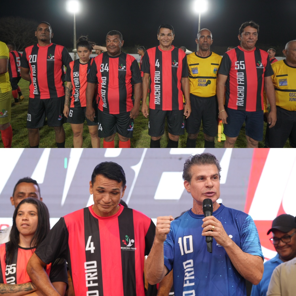 Riacho Frio inaugura Estádio Municipal Almizão com jogo festivo entre Túlio Maravilha e Ronaldo Angelim | Divulgação/Ascom