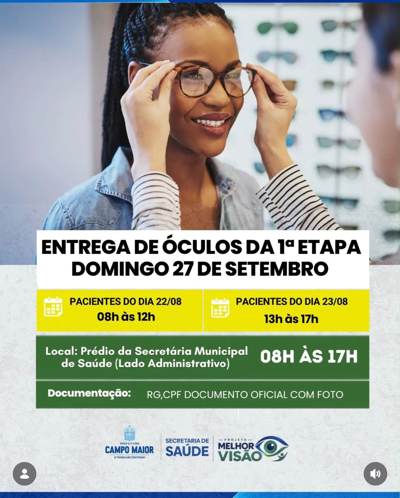 Projeto Melhor Visão - Divulgação/ASCOM