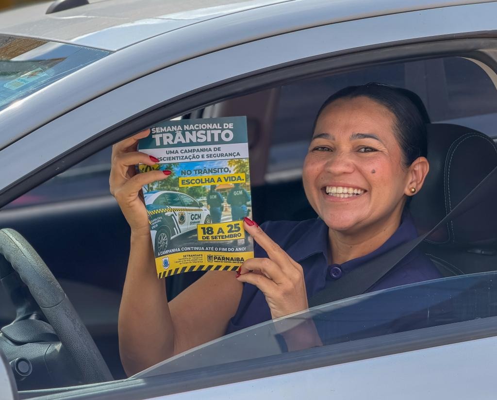 Ação educativa sobre segurança no trânsito - Divulgação/ASCOM