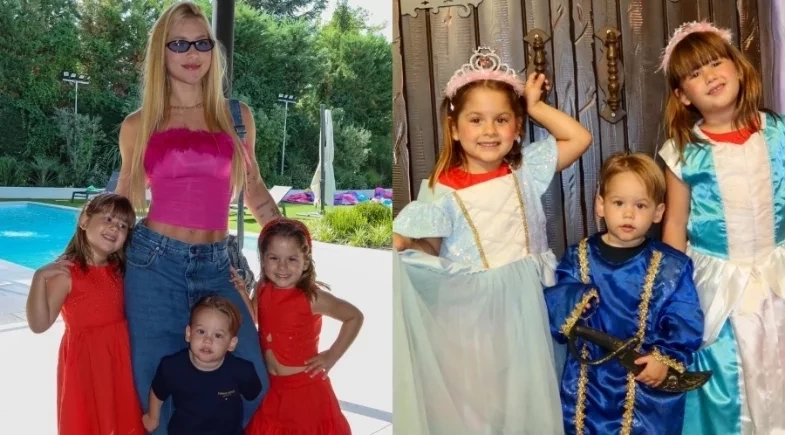 Virginia abre álbum em família e encanta com registros dos filhos em Madri