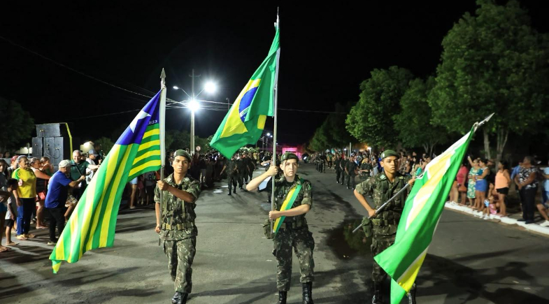 Desfile Cívico de 7 de Setembro reúne escolas, instituições e forças de segurança em Piripiri