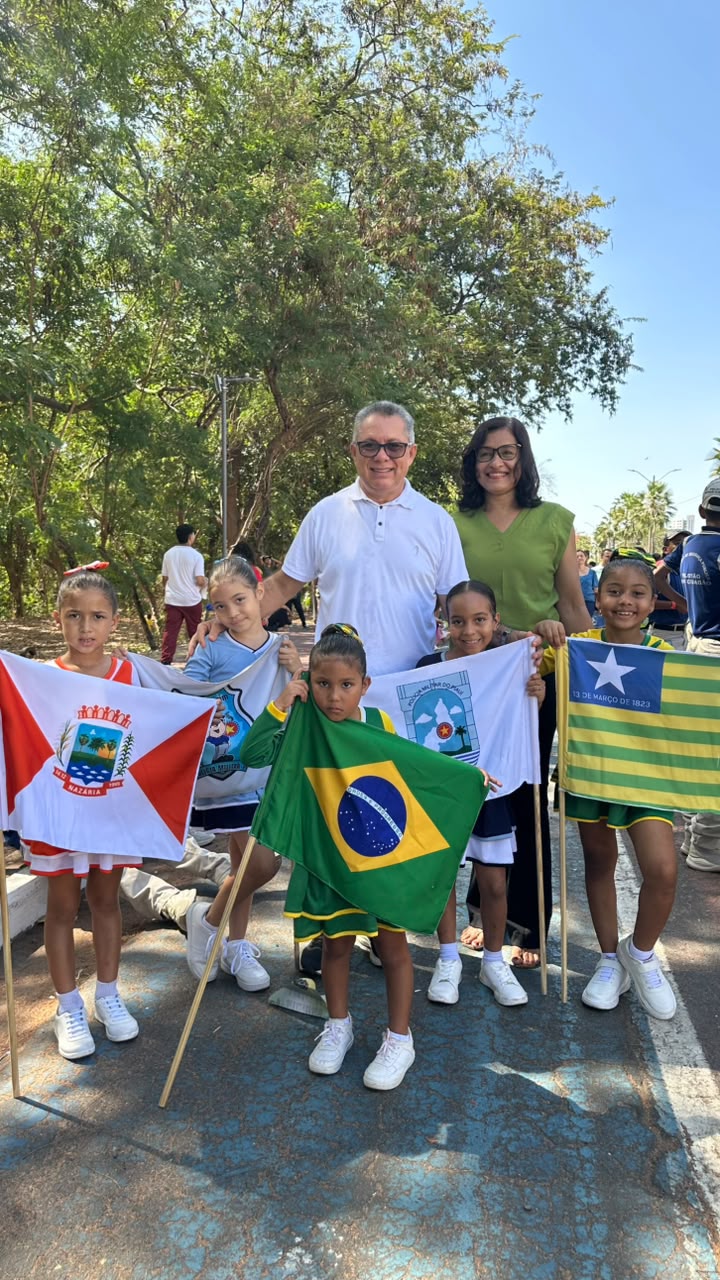 Pelotão Mirim de Nazária representa município no Desfile Cívico de Teresina - Divulgação/ASCOM