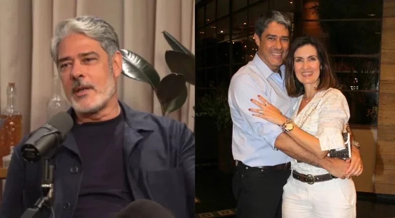 William Bonner rebate ideia de que casamento com Fátima Bernardes “não deu certo”